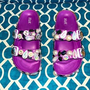 Purple Custom Sandals